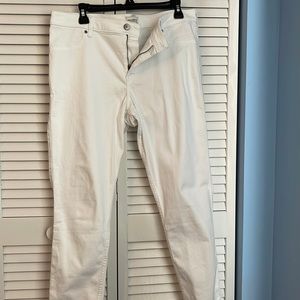 A&F White Jean Leggings